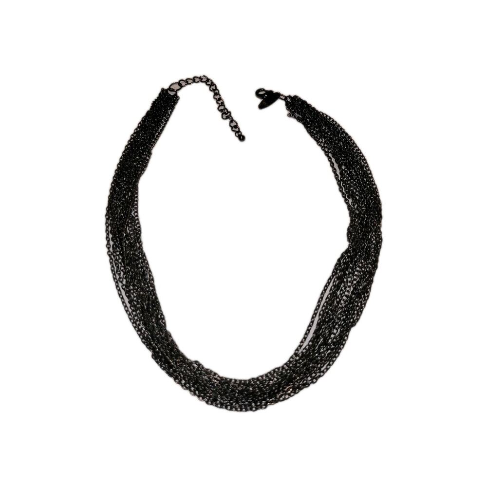 Sleek Black Chain Necklace NY 20" Adjustable Lobster Clasp Men's Women's Jewelry - Picture 11 of 11